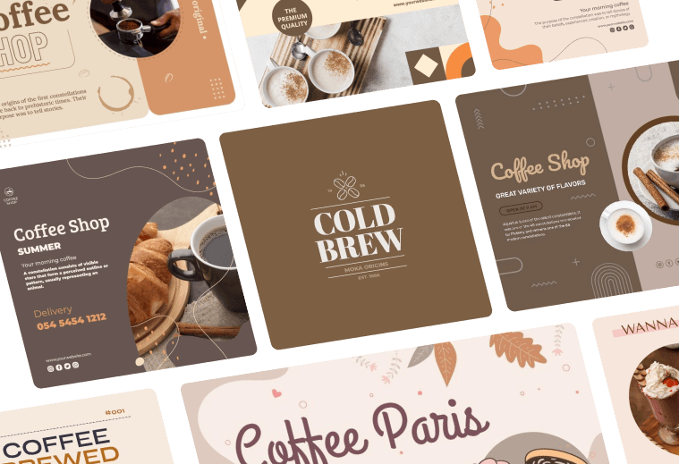 coffee shop graphic templates to build the best brand